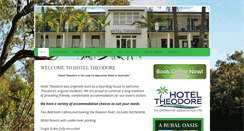 Desktop Screenshot of hoteltheodore.com.au